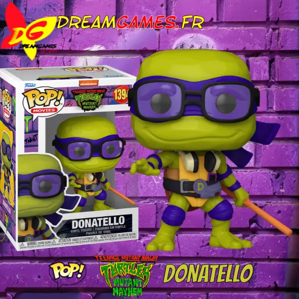 Funko Pop Teenage Mutant Ninja Turtles Mutant Mayhem 1394 Donatello Box Fig