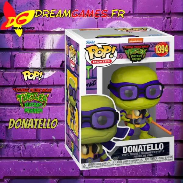 Funko Pop Teenage Mutant Ninja Turtles Mutant Mayhem 1394 Donatello Box