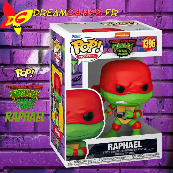 Funko Pop Teenage Mutant Ninja Turtles Mutant Mayhem 1396 Raphael Box