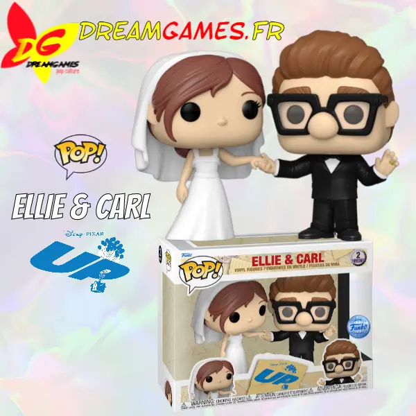Funko Pop Up Ellie and Carl Wedding 2 Pack Funko Special Edition Box Fig