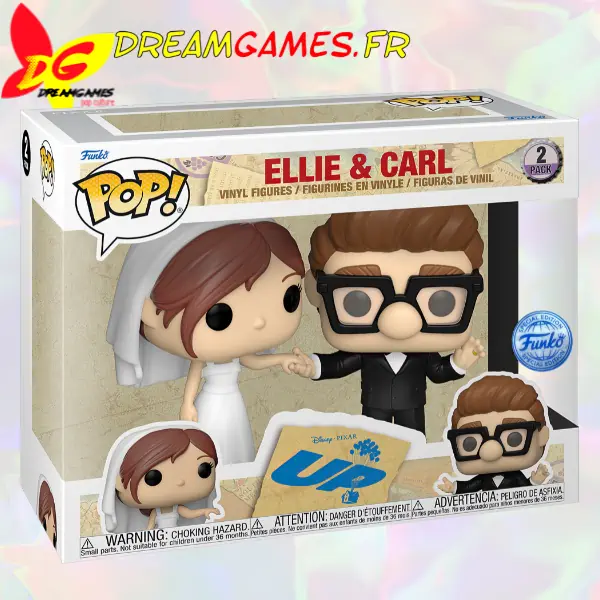 Funko Pop Up Ellie and Carl Wedding 2 Pack Funko Special Edition Box