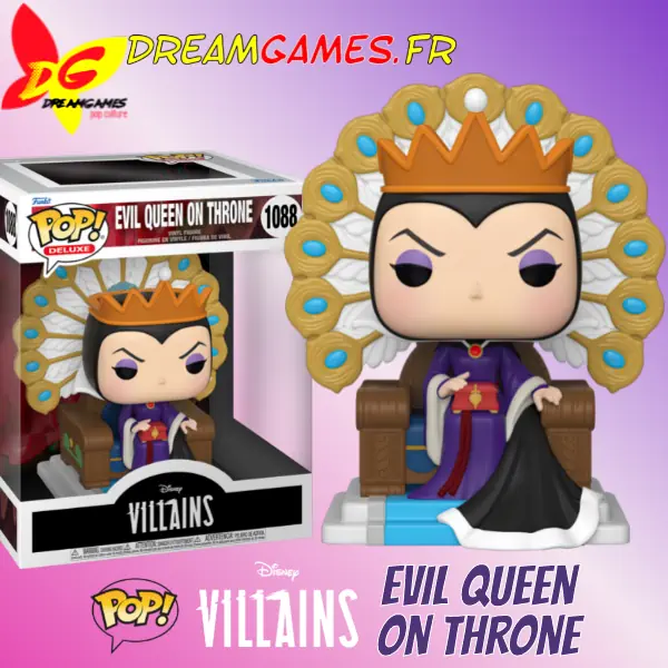 Funko Pop Villains 1088 Evil Queen on Throne Box Fig