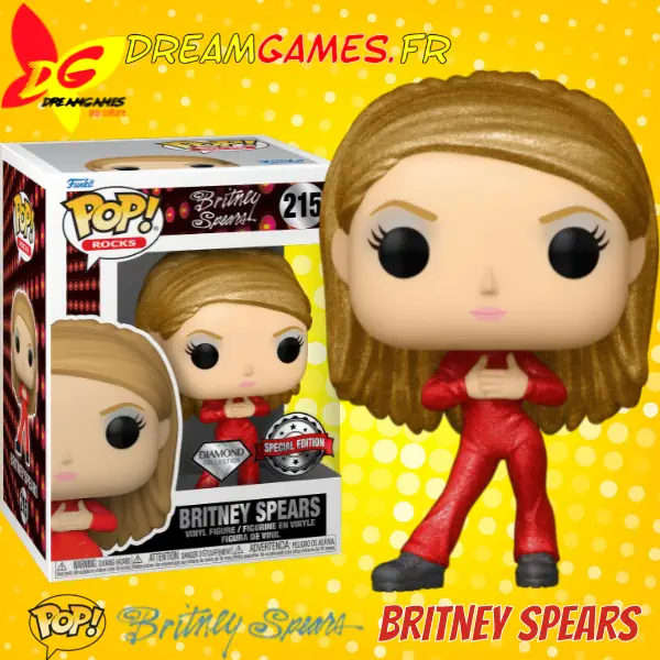 Funko Pop Britney Spears Catsuit 215 Diamond Special Edition Box Fig
