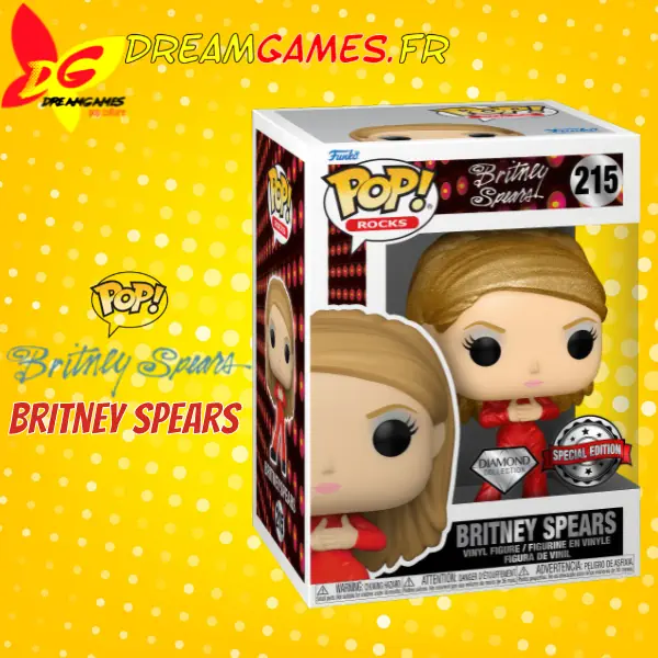 Funko Pop Britney Spears Catsuit 215 Diamond Special Edition Box