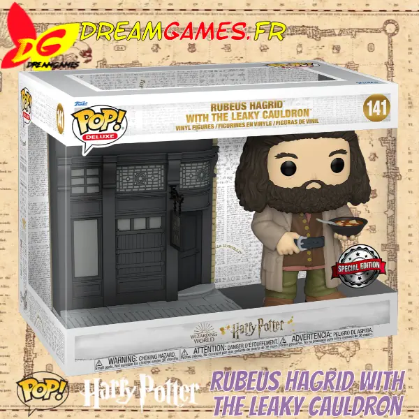Funko Pop Deluxe Harry Potter 141 Rubeus Hagrid with the Leaky Cauldron Special Edition Box