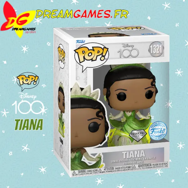 Funko Pop Disney 100 1321 Tiana Special Edition Diamond Box