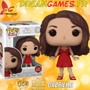 Image de la figurine Funko Pop Gabriella High School Musical, représentant le personnage emblématique de la série, parfaite pour les collectionneurs et les fans.