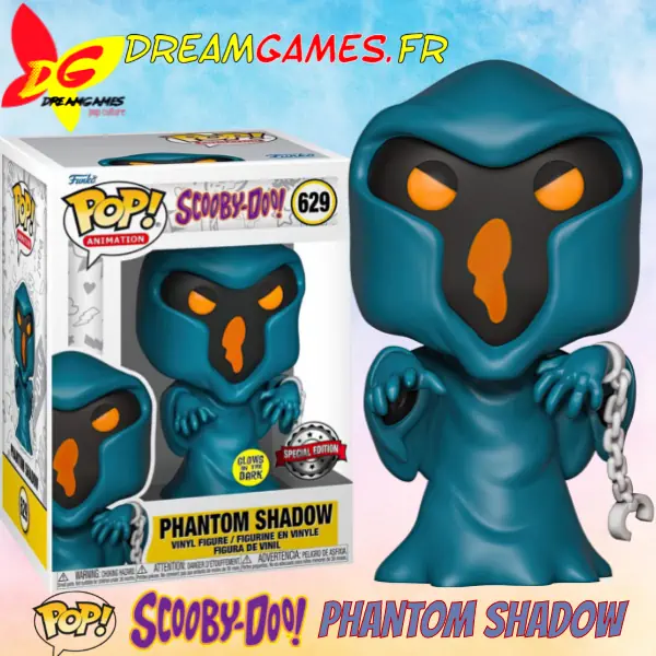 Funko Pop Scooby-Doo! 629 Phantom Shadow Glow Special Edition Box Fig