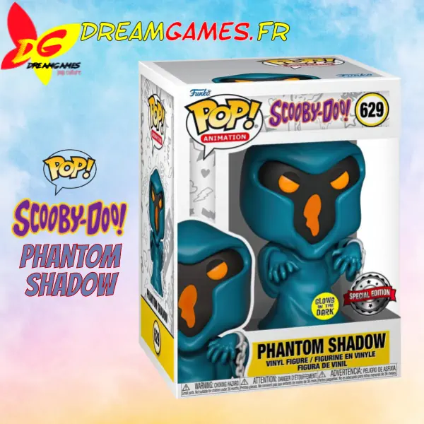 Funko Pop Phantom Shadow Glow Scooby-Doo 629 Special Edition