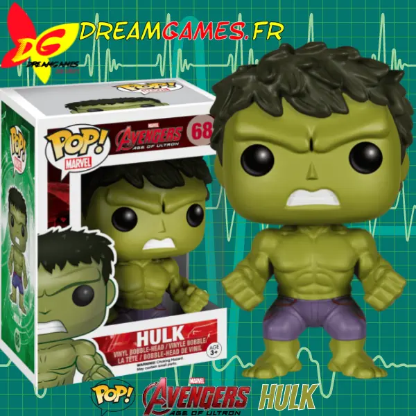 Funko Pop Avengers Age of Ultron 68 Hulk Box Fig