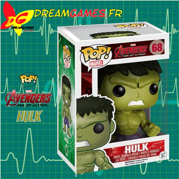 Funko Pop Avengers Age of Ultron 68 Hulk Box