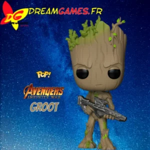 Funko Pop Groot 293 Avengers Infinity War - Figurine de collection du personnage emblématique Groot. Parfait pour les fans de l’univers Marvel !
