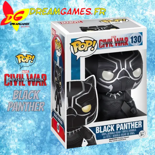 Funko Pop Captain America Civil War 130 Black Panther Box