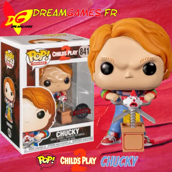 Funko Pop Childs Play 2 841 Chucky with Scissors Special Edition Box Fig