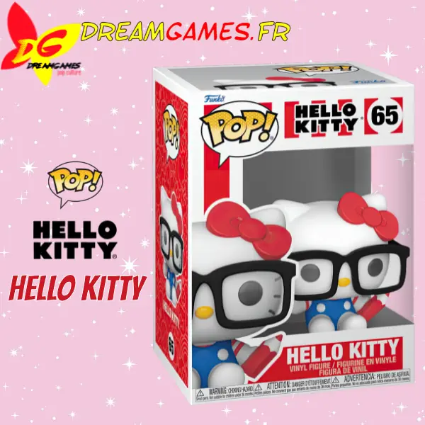 Figurine Funko Pop Hello Kitty Nerd Hello Kitty with Glasses 65