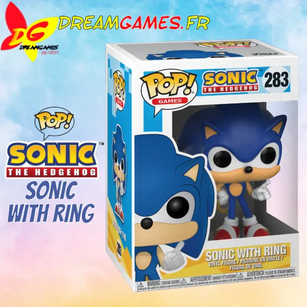 Funko Pop Sonic the Hedgehog 283 Sonic with Ring Box