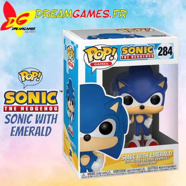 Funko Pop Sonic with Emerald Sonic the Hedgehog 284