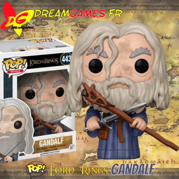 Funko Pop The Lord of the Rings 443 Gandalf Box Fig