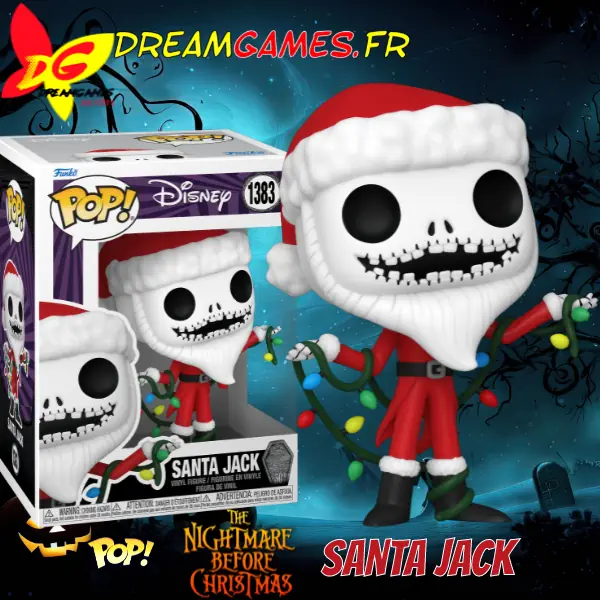 Funko Pop The Nightmare Before Christmas 1383 Santa Jack Box Fig