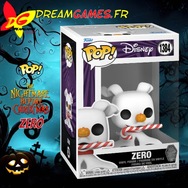 Funko Pop Zero with Candy Cane Nightmare Before Christmas