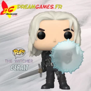 Figurine Funko Pop Geralt with Shield The Witcher 1317 - Une représentation détaillée du célèbre chasseur de monstres avec son emblématique bouclier. Un incontournable pour tous les fans de The Witcher.