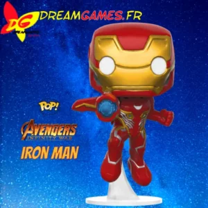 Figurine colorée et détaillée Funko Pop Iron Man 285, issue de Avengers Infinity War, parfaite pour les collectionneurs et fans de super-héros.