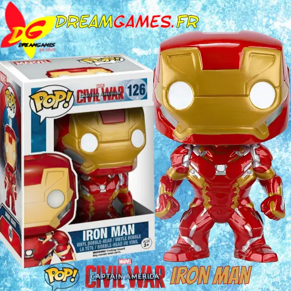 Figurine Funko Pop Iron Man 126 Captain America Civil War