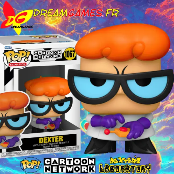 Funko Pop Cartoon Network 1067 Dexter Box Fig