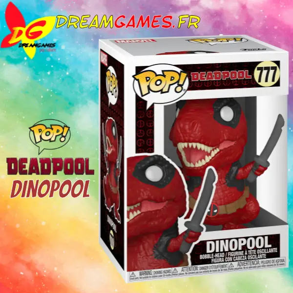 Funko Pop Deadpool 777 Dinopool Box