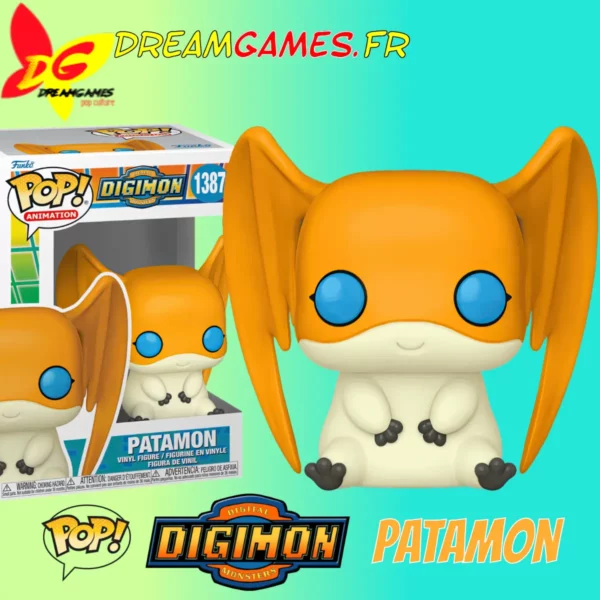 Funko Pop Digimon 1387 Patamon Box Fig