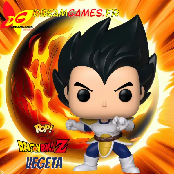"Funko Pop Vegeta 614, figurine collector Dragon Ball Z. Un must-have pour les fans de l'univers de Vegeta. Ajoutez-le à votre collection dès maintenant !"