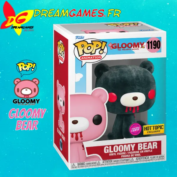 Funko Pop Gloomy The Naughty Grizzly 1190 Gloomy Bear Flocked Chase Exclusive Box
