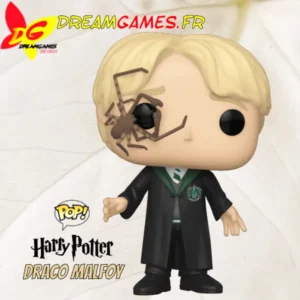 "Funko Pop Draco Malfoy avec araignée - Une figurine incontournable pour les fans de Harry Potter et de la série Funko Pop. Ajoutez une touche d'intrigue et de mystère à votre collection avec cette représentation détaillée de Draco Malfoy.