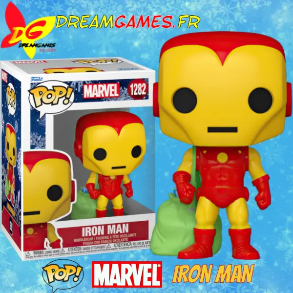 Funko Pop Marvel 1282 Iron Man with Gifts Holiday Box Fig