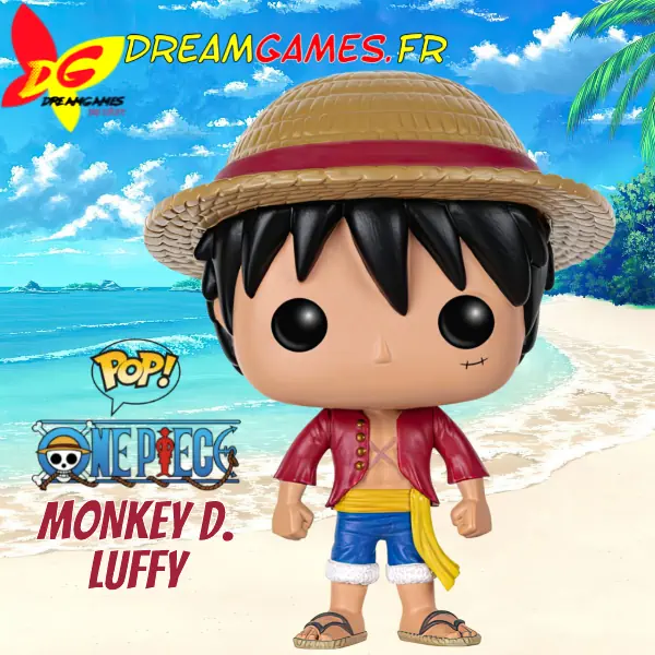 Funko Pop Monkey D. Luffy, le célèbre pirate de One Piece, en figurine. Collectionnez ce personnage emblématique de l’anime.