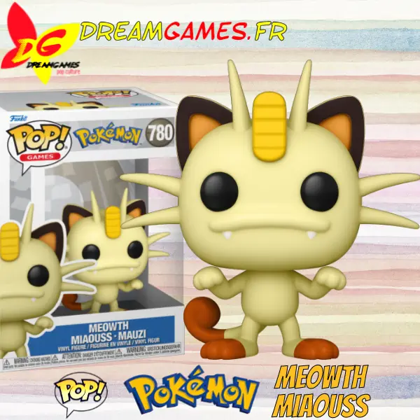 Figurine Funko Pop Miaouss 780 Meowth Pokemon