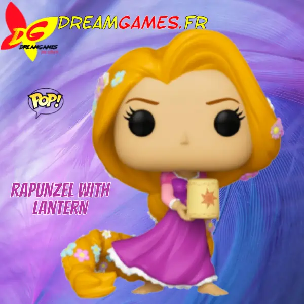 "Funko Pop Rapunzel avec lanterne, une figurine enchantée qui capture la magie de Disney. Ajoutez une touche de féérie à votre collection avec cette adorable pièce de collection."