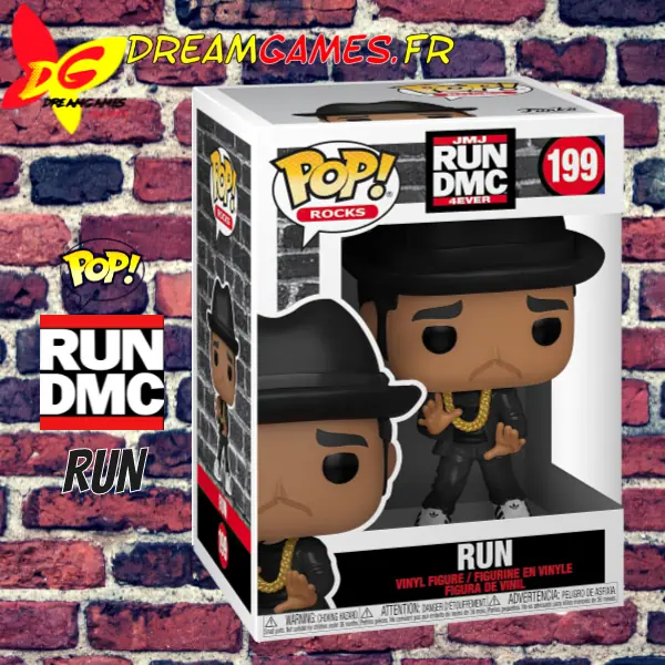 Figurine Funko Pop RUN Pop Rocks 199 Run Dmc