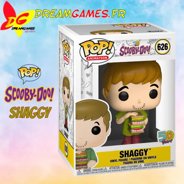 Figurine Funko Pop Shaggy with Sandwich Scooby-Doo 626