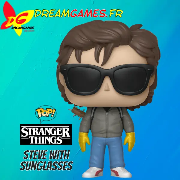 "Funko Pop Steve Stranger Things : Figurine de collection représentant le personnage emblématique de Steve dans Stranger Things. Un must-have pour les fans de la série !"