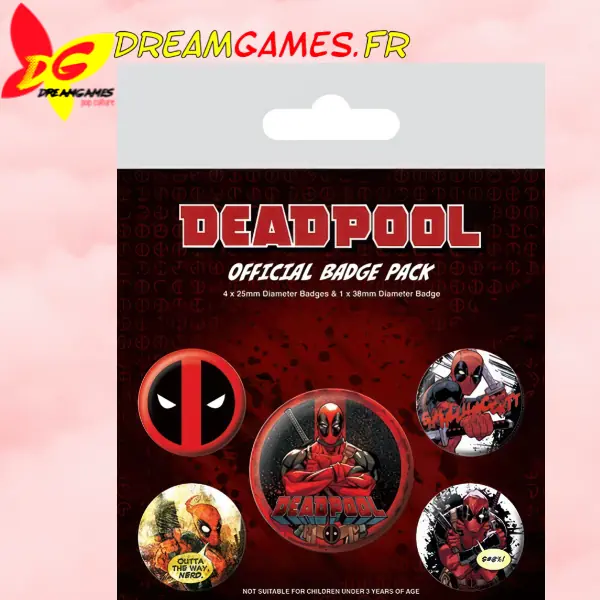 Badge Pack Deadpool 5 badges