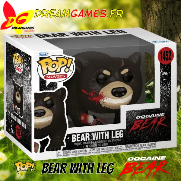 Funko Pop Cocaine Bear 1452 Bear with Leg Box
