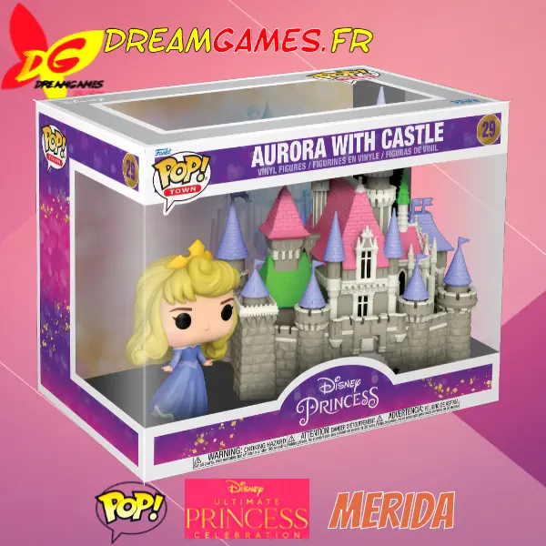 Funko Pop Disney Princess Pop Town 29 Aurora with Castle Box