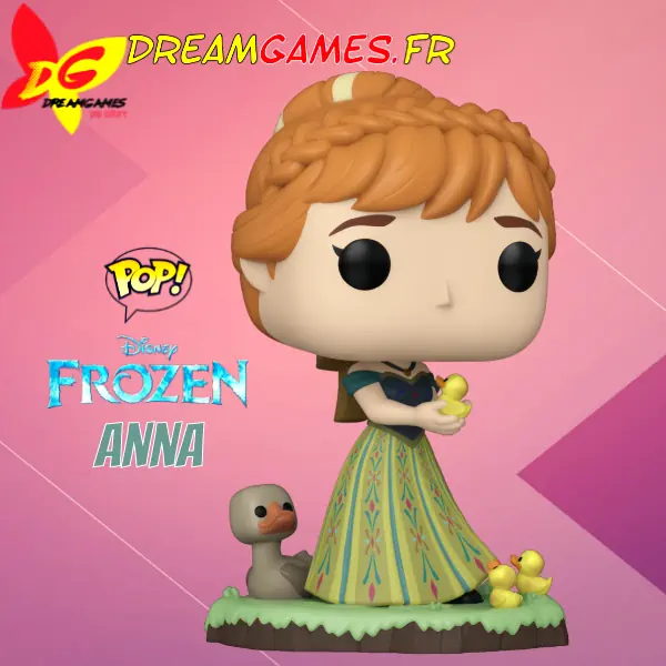 Funko Pop Anna 1203 en robe de couronnement avec canetons, collection Disney Princesses.
