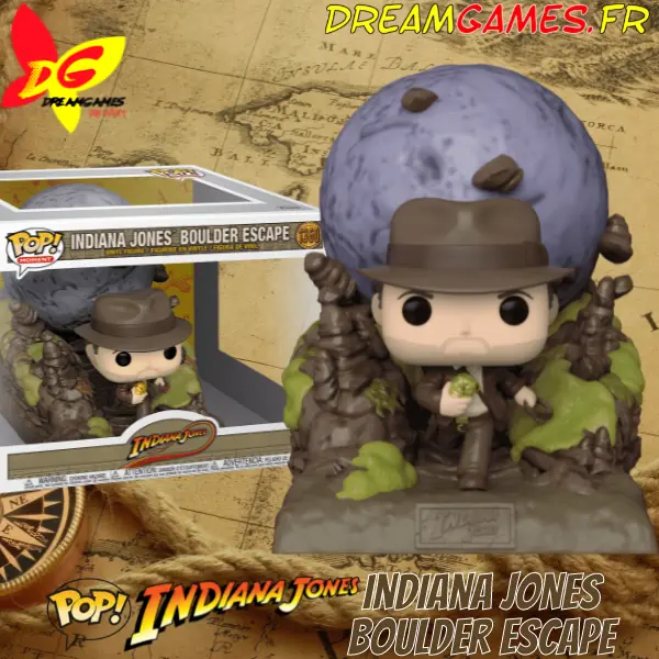 Funko Pop Indiana Jones Boulder Escape 1360 Box Fig