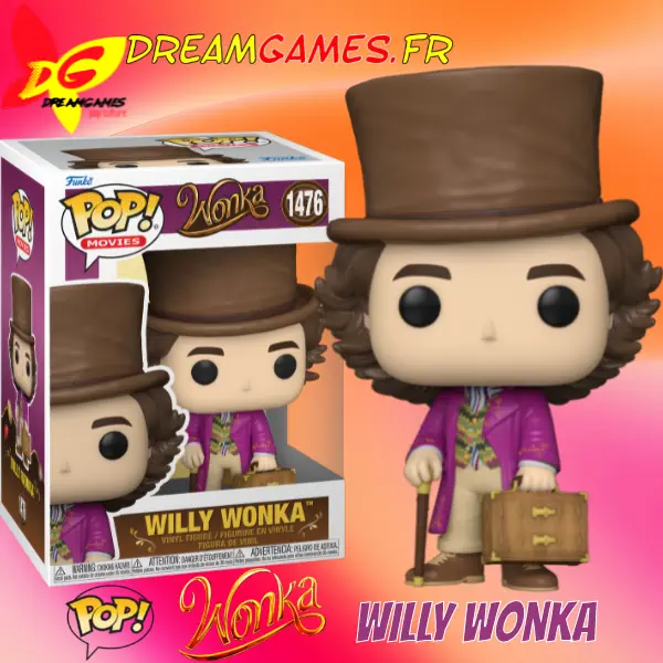 Funko Pop Wonka 1476 Willy Wonka Box Fig