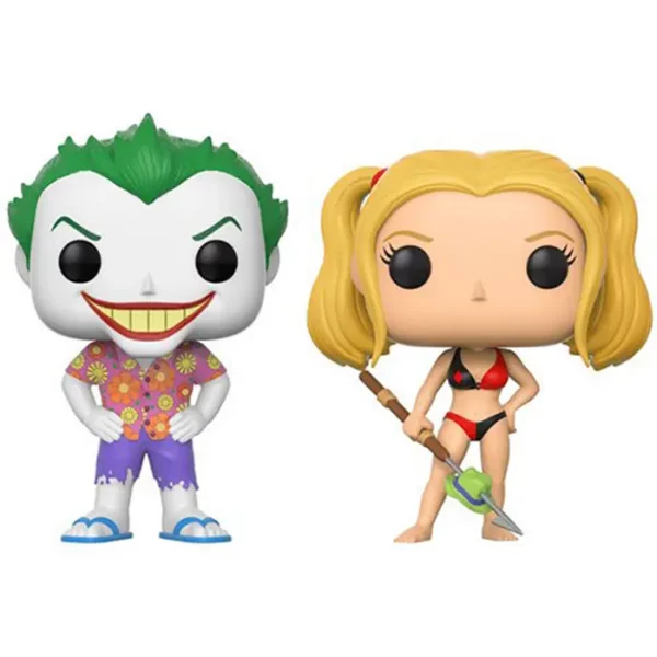 Funko Pop Joker Beach and Harley Quinn