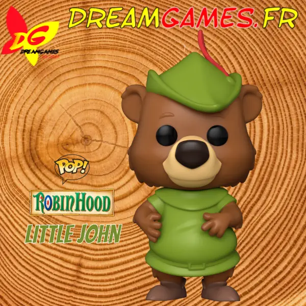 Figurine Funko Pop Little John, fidèle compagnon de Robin Hood, prêt à déjouer les plans du Prince John.
