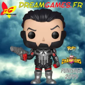 Figurine Funko Pop Punisher 2099 Gamerverse, détails soignés, tenue futuriste, idéal pour collectionneurs.