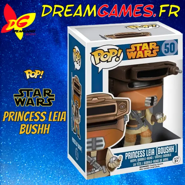 Figurine Funko Pop Princess Leia Boushh 50 Star Wars